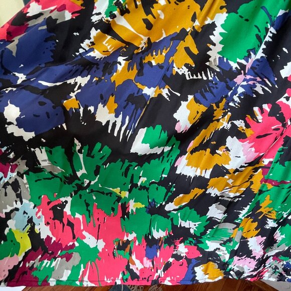 J. Crew Abstract Brushstroke Spaghetti Strap Silk Dress NWT - Picture 6 of 6